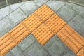 Braille block tactile paving for blind handicap