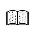 Braille book icon Royalty Free Stock Photo