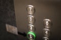 Braille elevator numbers Royalty Free Stock Photo