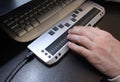 Braille keyboard Royalty Free Stock Photo