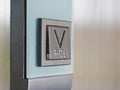 Braille Signage Lift elevator symbol Blind communication Disability facility in Public building