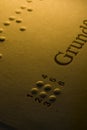 Braille text on page Royalty Free Stock Photo