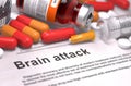 Brain Attack Diagnosis. Medical Concept Royalty Free Stock Photo