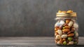 Brain-Boosting Mixed Nuts and Seeds in Glass Jar