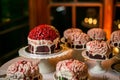 brain cake at a wedding reception with a quirky theme