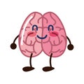 Brain cartoon creativity Royalty Free Stock Photo