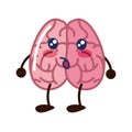 Brain cartoon creativity Royalty Free Stock Photo