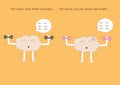 Brain cartoons exercise