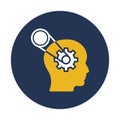 Brain chain, brainstorming Vector icon which can easily modify