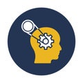 Brain chain, brainstorming Vector icon which can easily modify Royalty Free Stock Photo