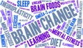 Brain Change Word Cloud Royalty Free Stock Photo