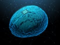 Brain chip concept Royalty Free Stock Photo