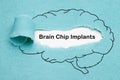 Brain Chip Implants Technology Concept Royalty Free Stock Photo