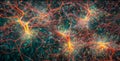 Brain Complexity, Interconnected Neurons Sending Electrochemical Signals, Generative AI