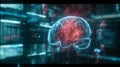 a brain-computer interface in use, Royalty Free Stock Photo