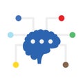 Brain, connectivity Vector Icon which can easily modify or edit