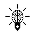 Brain, creative, logic icon