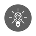 Brain, creative, logic icon