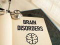 Brain Disorders are shown using the text Royalty Free Stock Photo