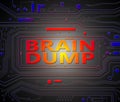 Brain dump concept. Royalty Free Stock Photo