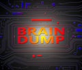 Brain dump concept.