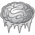 Brain Freeze Illustration Royalty Free Stock Photo