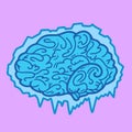 Brain freeze vector illustration Royalty Free Stock Photo