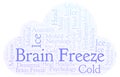 Brain Freeze word cloud.