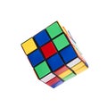 Brain game rubik cube isolated on white background Royalty Free Stock Photo