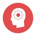 Brain Gear Isolated Vector icon which can easily modify or edit Royalty Free Stock Photo