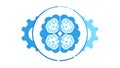 Brain Gear Mechanism, Innovative Thinking and Problem Solving vector design Generative AI Royalty Free Stock Photo