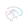 Brain and Hand for supporting developmental health logo