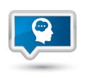 Brain head icon prime blue banner button Royalty Free Stock Photo