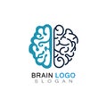 Brain health logo creative illustration icon template design Royalty Free Stock Photo