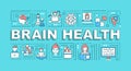 Brain health word concepts banner
