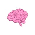 Brain icon, cartoon style Royalty Free Stock Photo
