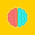 Brain icon, brain development, thinking, vector, illustration