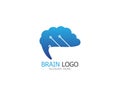 Brain icon logo design vector illustration Royalty Free Stock Photo