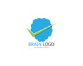 Brain icon logo design vector illustration Royalty Free Stock Photo
