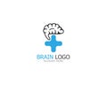 Brain icon logo design vector illustration Royalty Free Stock Photo