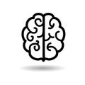 Brain icon Royalty Free Stock Photo