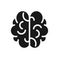 Brain icon. vector illustration. Isolated on white background Royalty Free Stock Photo