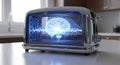 Brain toaster innovation creativity intelligence technology future ideas thinking mind ai Royalty Free Stock Photo