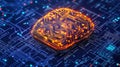 Brain-Like Circuitry Royalty Free Stock Photo