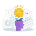 Brain is like a growing tree Royalty Free Stock Photo