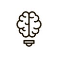 Brain line icon