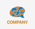 Brain logo design concept