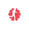 Brain logo design template