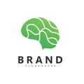 Brain Logo. Psychology Logo Design Inspiration.