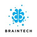 Brain logo vector with a modern style